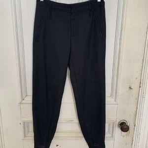 APC navy button jogger pants